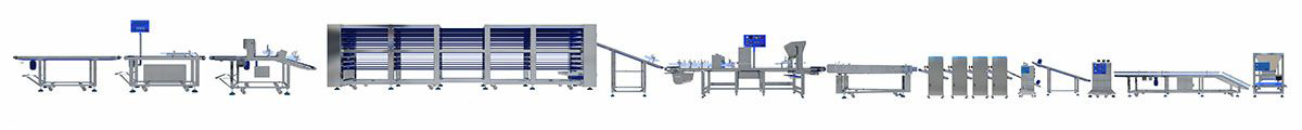 Lachha Paratha Production Line, JH-3168/ JH-3368